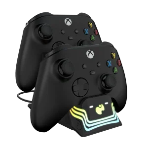 תחנת טעינה כפולה לבקרי Xbox PDP Afterglow Wave Dual Charger Black