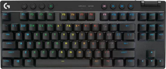 מקלדת גיימינג אלחוטית Logitech G PRO X TKL LIGHTSPEED שחור
