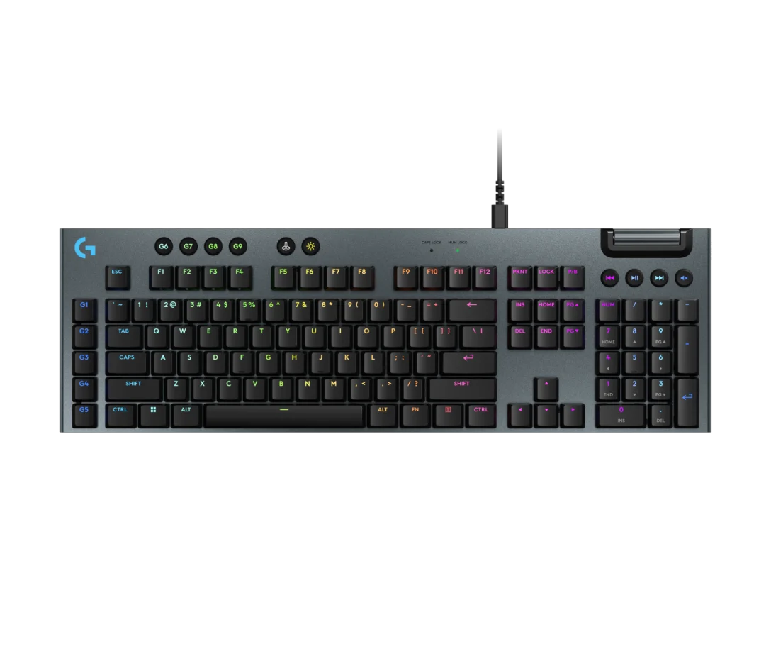 מקלדת גיימינג קווית Logitech G915 X Low-Profile שחור – תמונה 2