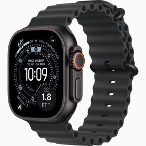 שעון חכם Apple Watch Ultra 3 GPS+Cellular 49mm Black Titanium עם רצועת Black Ocean Band