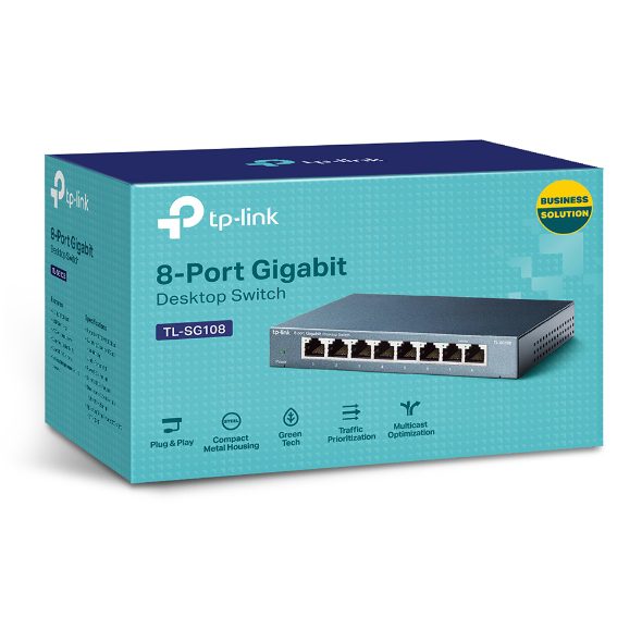 מתג רשת TP-Link TL-SG108 8 פורט Gigabit
