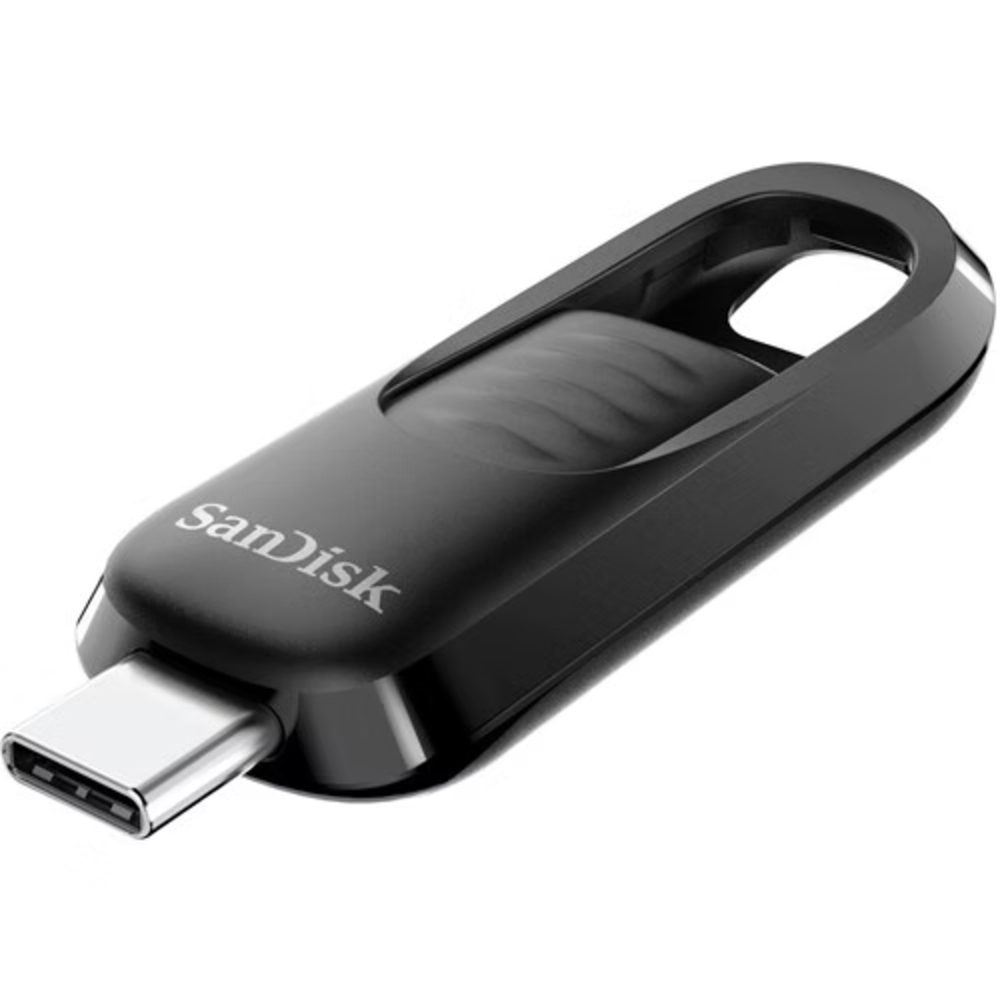 זיכרון USB-C SanDisk Ultra Slider 1TB 400MB/s USB 3.2 ראש נשלף שחור – תמונה 3