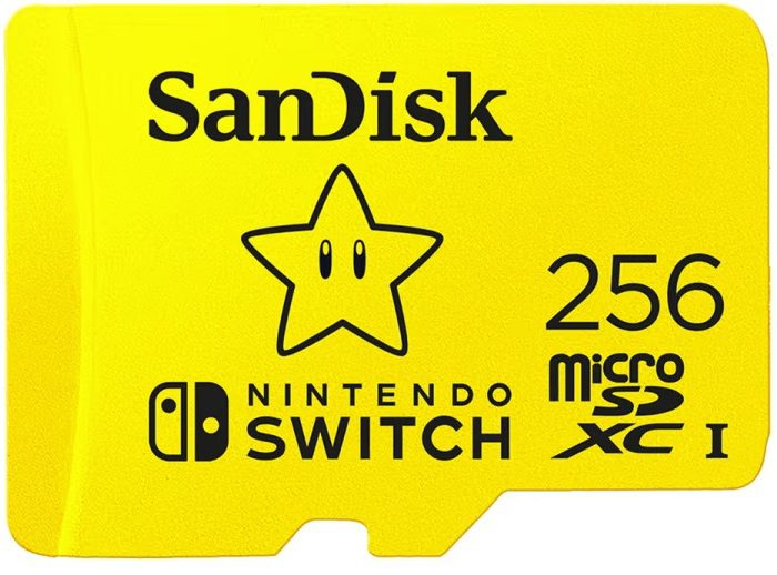 כרטיס זיכרון SanDisk Nintendo Switch microSD 256GB 100MB/s