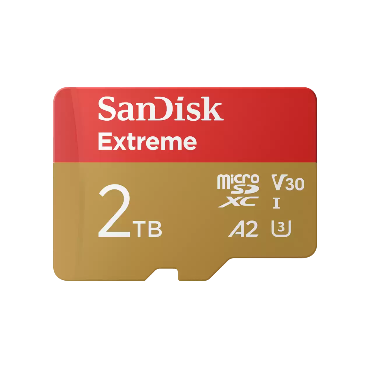 כרטיס זיכרון SanDisk Extreme microSD 2TB 240MB/s קריאה V30 U3 A2