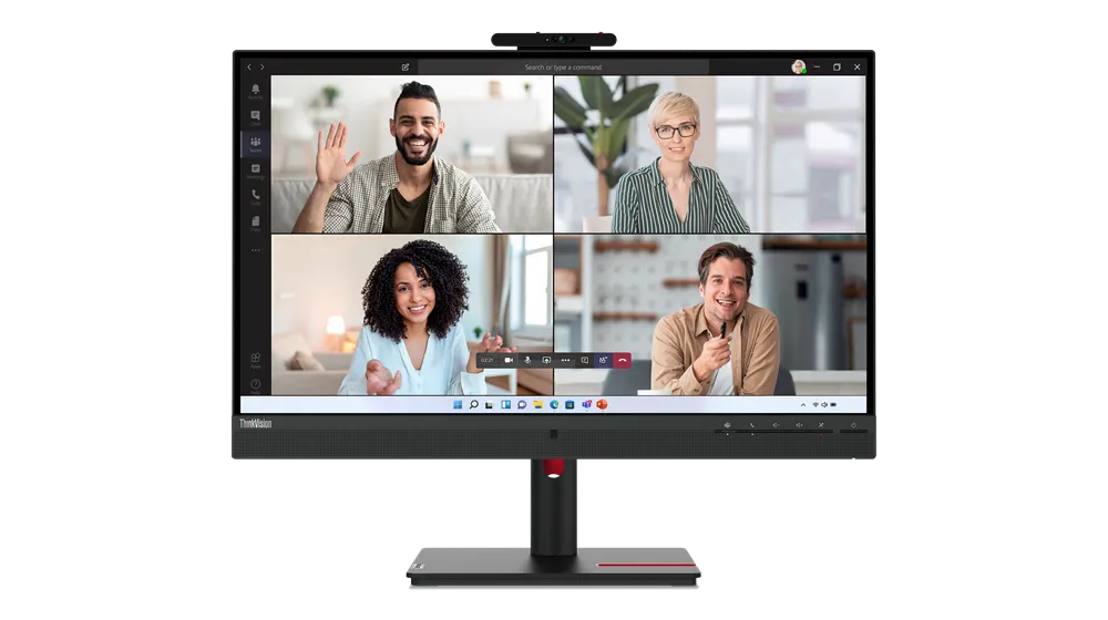 מסך מחשב Lenovo ThinkVision T27hv-30 27" QHD IPS עם מצלמה