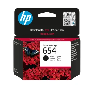 ראש דיו HP 654 ‏שחור ‏UE39FP7 – מותאם ל-HP DeskJet & Ink Advantage
