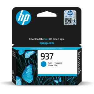 ראש דיו HP 937 ‏ציאן ‏4S6W2NE ‏עד 800 עמודים – מותאם ל-HP OfficeJet Pro 9730