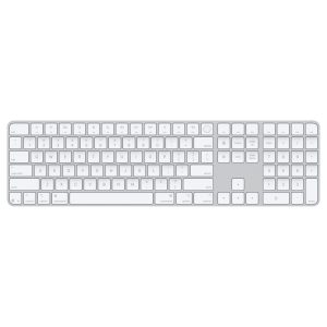 Apple Magic Keyboard | מקלדת Bluetooth עם Touch ID ומגש מספרים עברית לבן