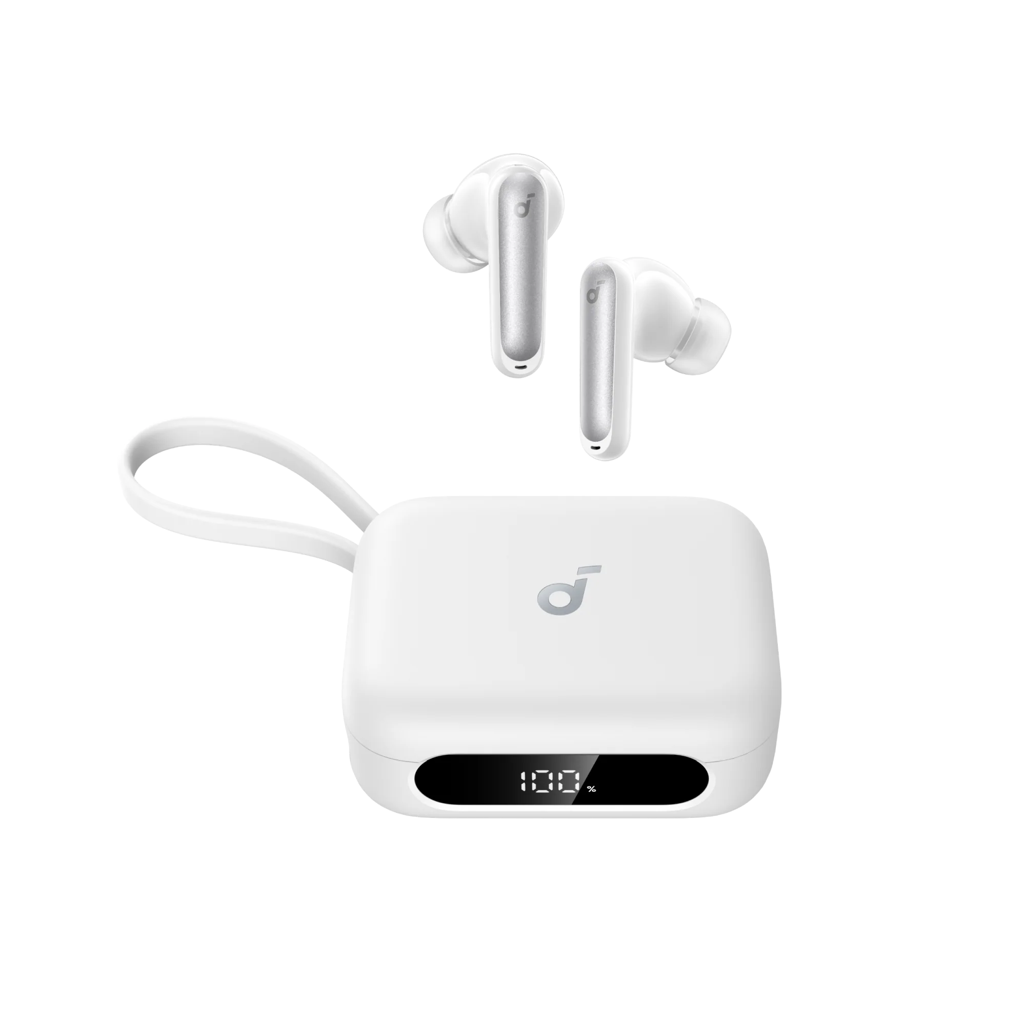 אוזניות TWS Soundcore P41i ANC + Power Bank 3000mAh לבן – תמונה 2