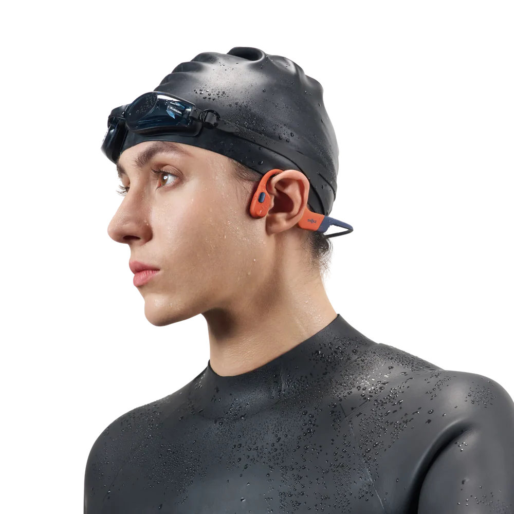 אוזניות ספורט הולכת עצם לשחייה SHOKZ OpenSwim Pro אדום – תמונה 5