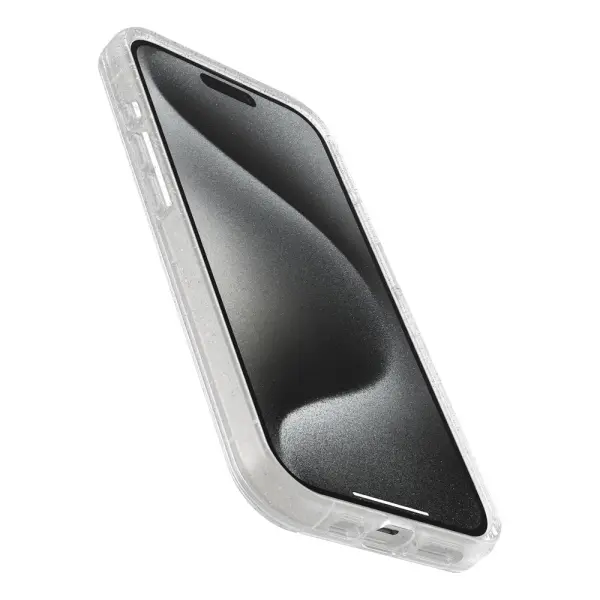 כיסוי OtterBox Symmetry Series MagSafe לאייפון Apple iPhone 15 Pro Max - שקוף נצנץ – תמונה 2
