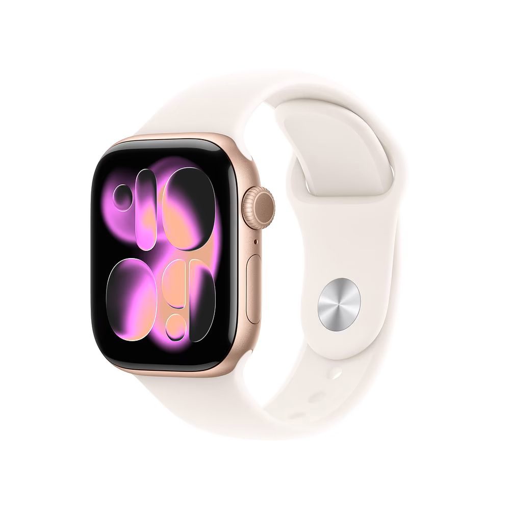 שעון חכם Apple Watch Series 11 GPS+Cellular 42mm Rose Gold רצועת Light Blush S/M