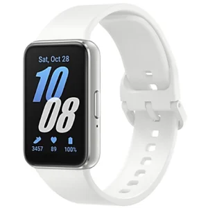 שעון ספורט חכם Samsung Galaxy Fit3 מסך AMOLED 1.6 אינץ' כסוף