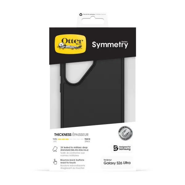 כיסוי OtterBox Symmetry Series MagSafe לסמסונג Samsung Galaxy S26 Ultra - שחור – תמונה 5