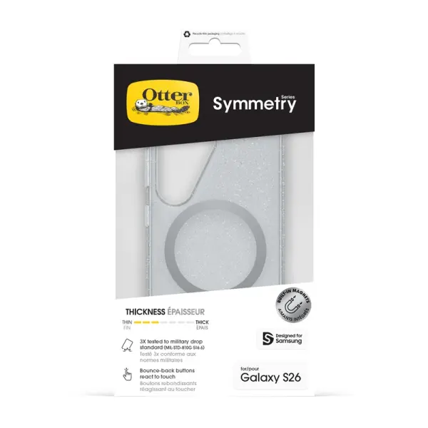 כיסוי OtterBox Symmetry Series MagSafe לסמסונג Samsung Galaxy S26 - נצנץ – תמונה 5