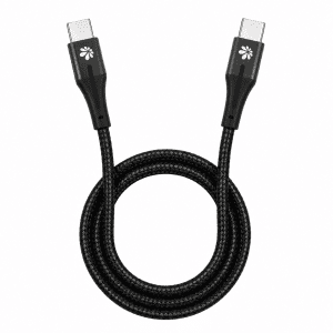 כבל שזור Miracase Type-C ל-Type-C 60W 1.2 מטר - שחור