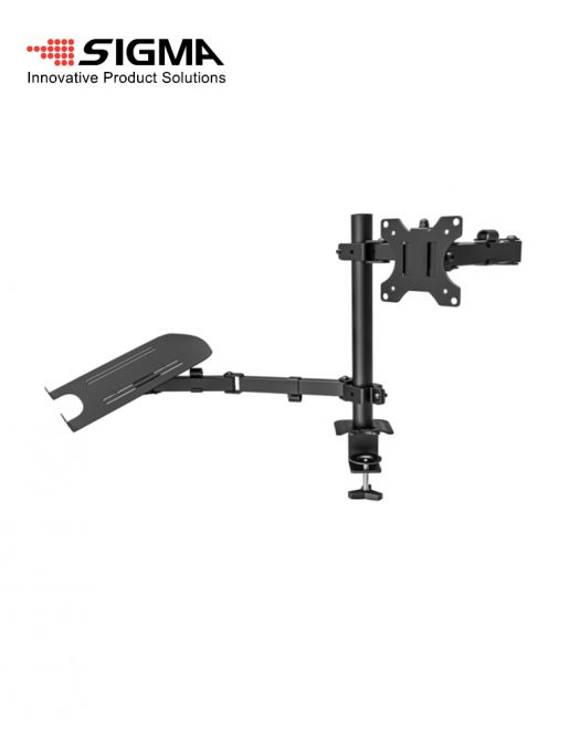 זרוע למסך מחשב ולפטופ 17-32 אינץ' עד 9+9 ק"ג SIGMA – תמונה 2
