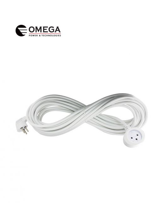 כבל מאריך OMEGA 4 מטר 16A לבן