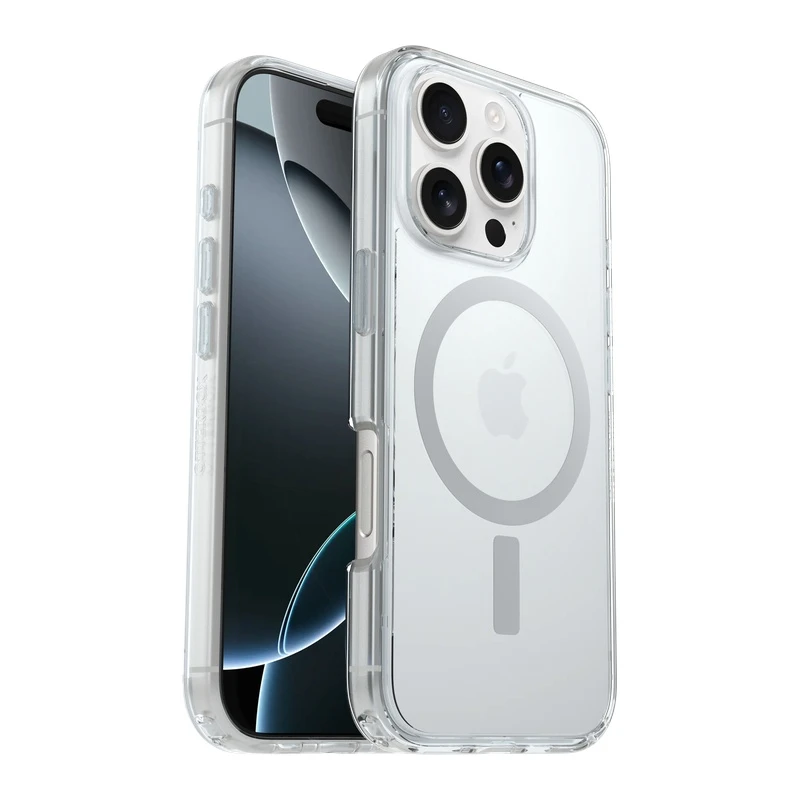 כיסוי OtterBox Symmetry שקוף תומך MagSafe לאייפון Apple iPhone 16 Pro Max