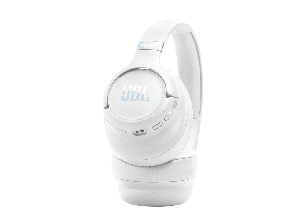 אוזניות קשת אלחוטיות JBL Tune 780NC ביטול רעשים ANC - לבן