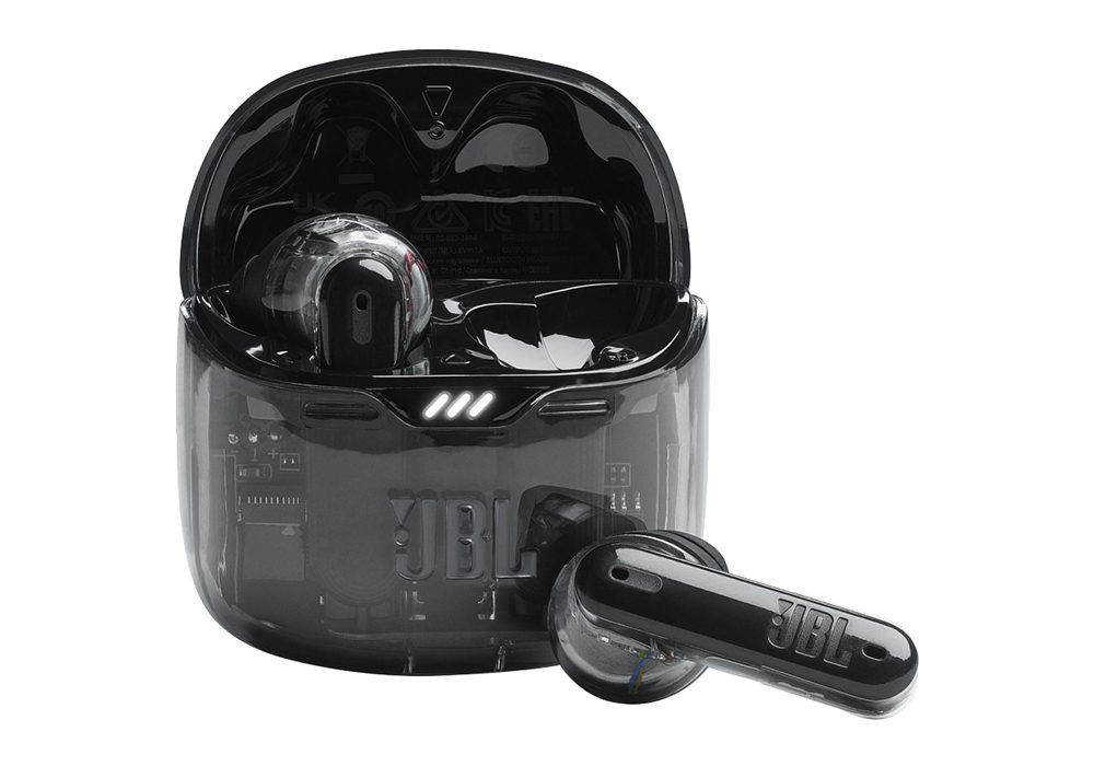 אוזניות אלחוטיות JBL Tune Flex 2 TWS ביטול רעשים ANC - שחור שקוף