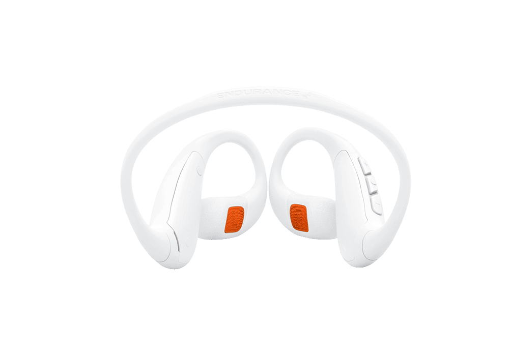 אוזניות ספורט אוזן פתוחה JBL Endurance Pace עמידות IP68 - לבן