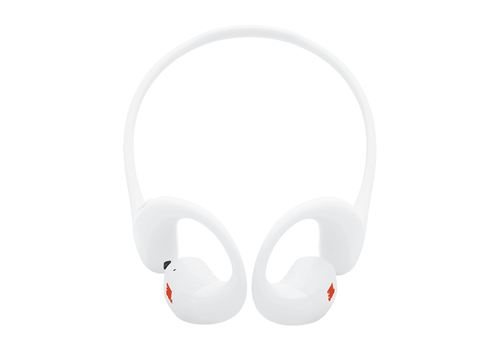 אוזניות ספורט אוזן פתוחה JBL Endurance Pace עמידות IP68 - לבן – תמונה 4