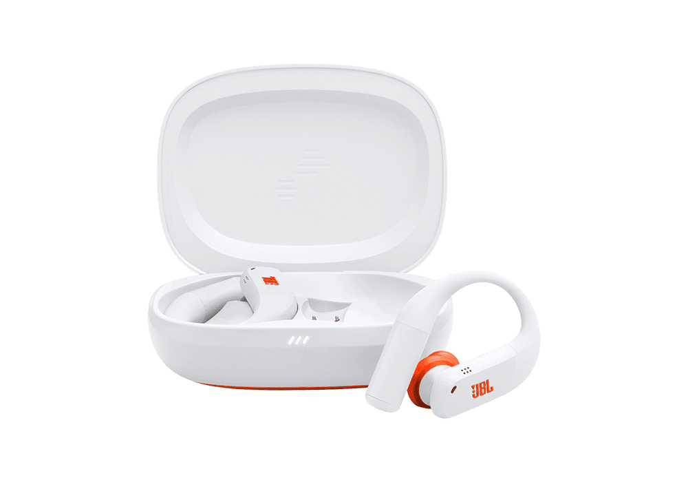 אוזניות ספורט אלחוטיות JBL Endurance Peak 4 TWS עמידות IP68 - לבן