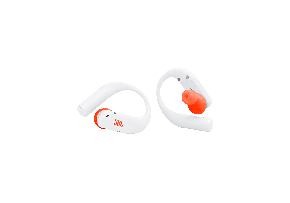 אוזניות ספורט אלחוטיות JBL Endurance Peak 4 TWS עמידות IP68 - לבן – תמונה 2