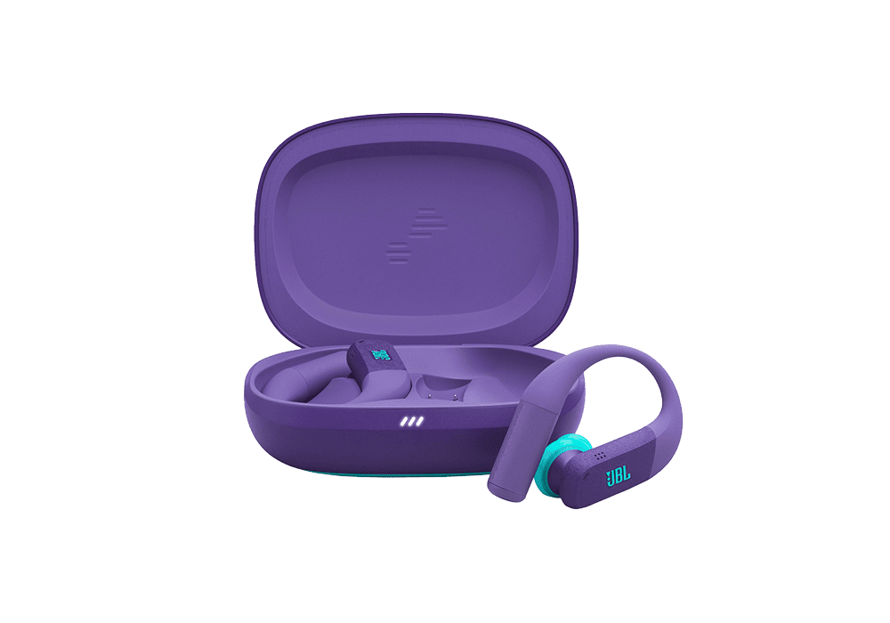 אוזניות ספורט אלחוטיות JBL Endurance Peak 4 TWS עמידות IP68 - סגול