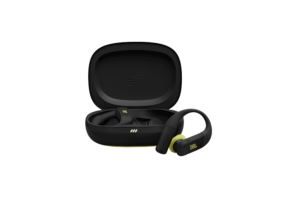 אוזניות ספורט אלחוטיות JBL Endurance Peak 4 TWS עמידות IP68 - שחור-ירוק