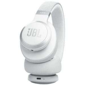אוזניות קשת אלחוטיות JBL Tune 770NC ביטול רעשים ANC - לבן