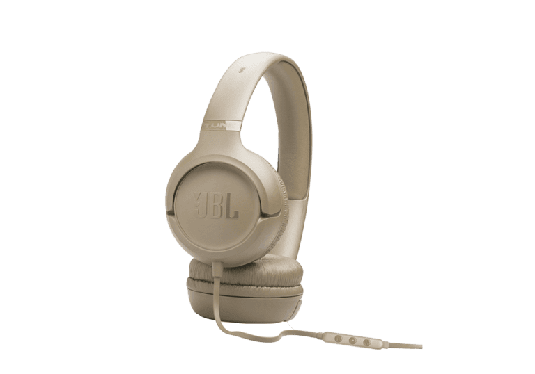 אוזניות קשת חוטיות JBL Tune 530 עם מיקרופון - בז' – תמונה 4