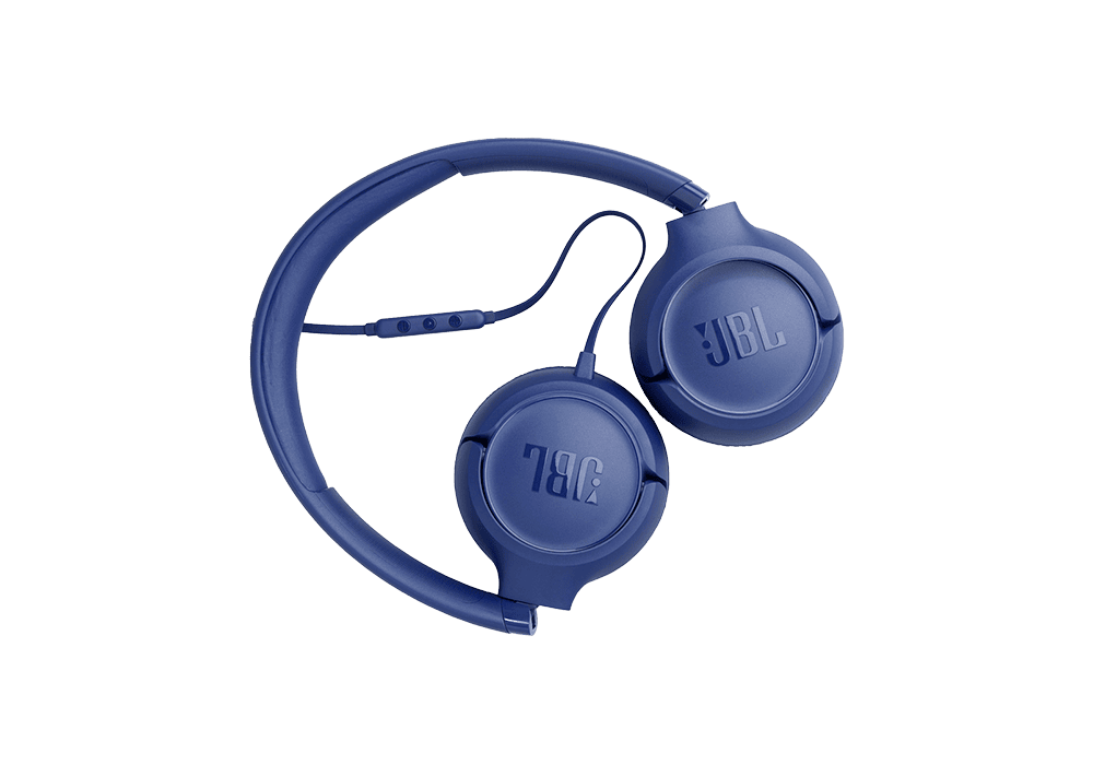 אוזניות קשת חוטיות JBL Tune 530 עם מיקרופון - כחול – תמונה 2