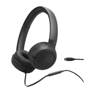 אוזניות קשת חוטיות JBL Tune 530 עם מיקרופון - שחור