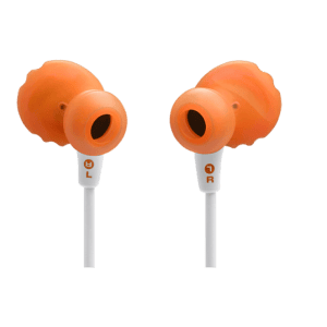 אוזניות ריצה חוטיות JBL Endurance Run 3C USB-C עמידות IP65 - לבן