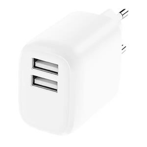 מטען קיר Essentials 2 יציאות USB-A 15W לבן