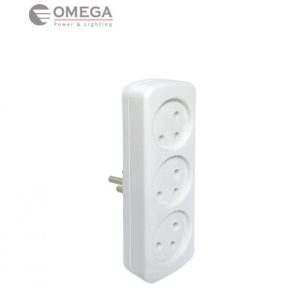מפצל שקע 3 כניסות אנכי OMEGA