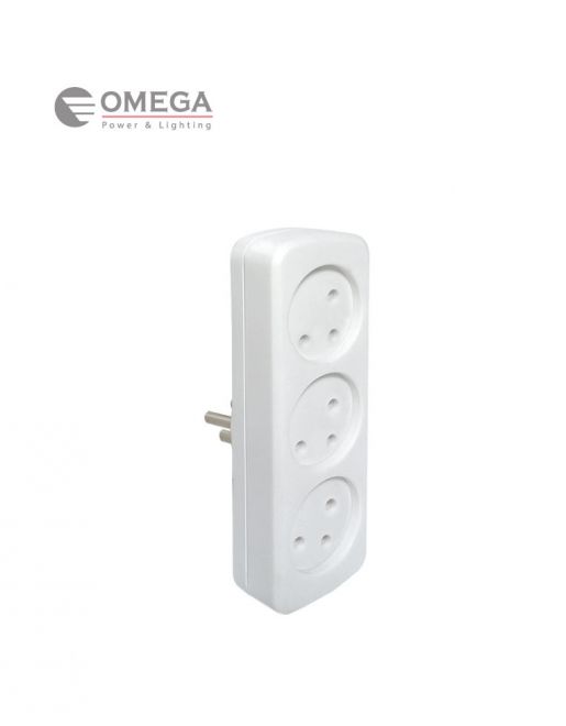 מפצל שקע 3 כניסות אנכי OMEGA