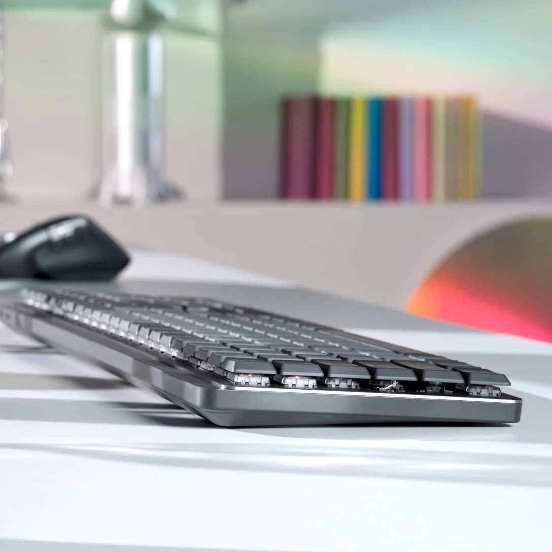 מקלדת מכנית אלחוטית Logitech MX Mechanical (Tactile Quiet) – תמונה 3