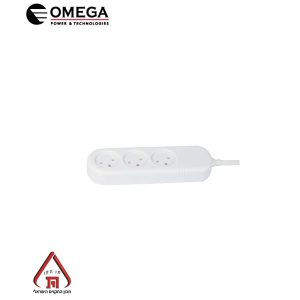 רב שקע 3 שקעים + כבל באורך 0.75 מטר מבית OMEGA