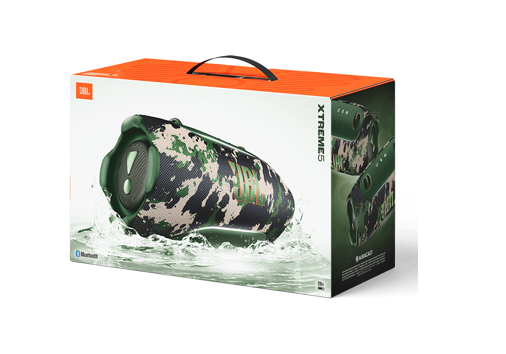 רמקול אלחוטי נייד JBL Xtreme 5 עמיד למים IP68 - ירוק צבאי – תמונה 2
