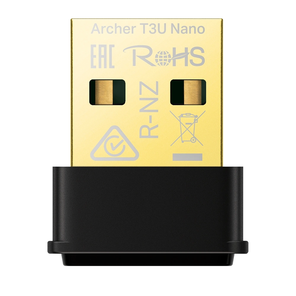 כרטיס רשת אלחוטי USB AC1300 TP-Link Archer T3U Nano