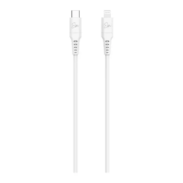 כבל לאייפון Essentials USB-C ל-Lightning 30W באורך 1 מטר לבן