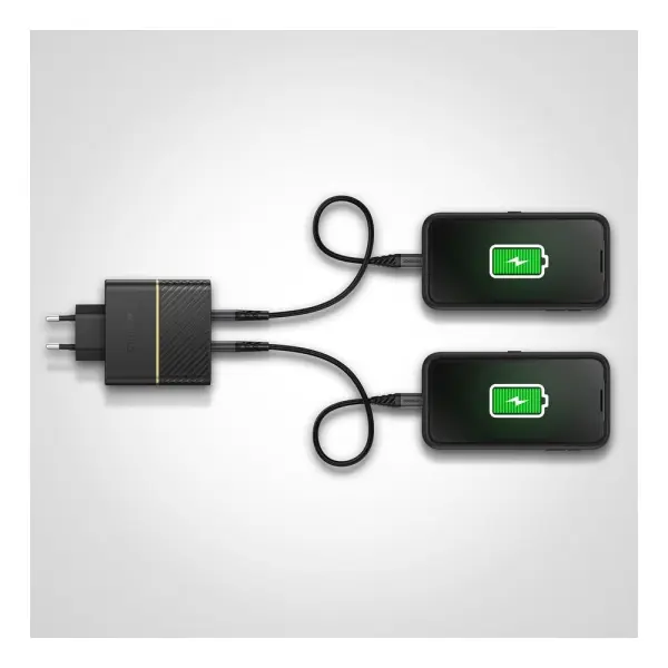 מטען קיר OtterBox 50W עם 2 יציאות USB-C שחור – תמונה 3