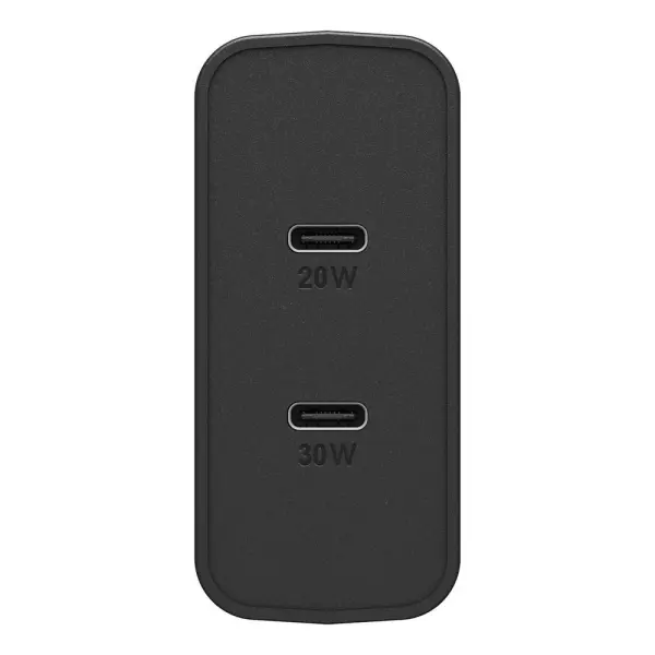 מטען קיר OtterBox 50W עם 2 יציאות USB-C שחור – תמונה 2