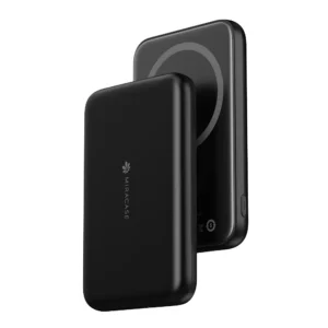 מטען נייד מגנטי דק Miracase 5,000mAh אלחוטי 15W אפור כהה